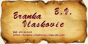 Branka Vlašković vizit kartica